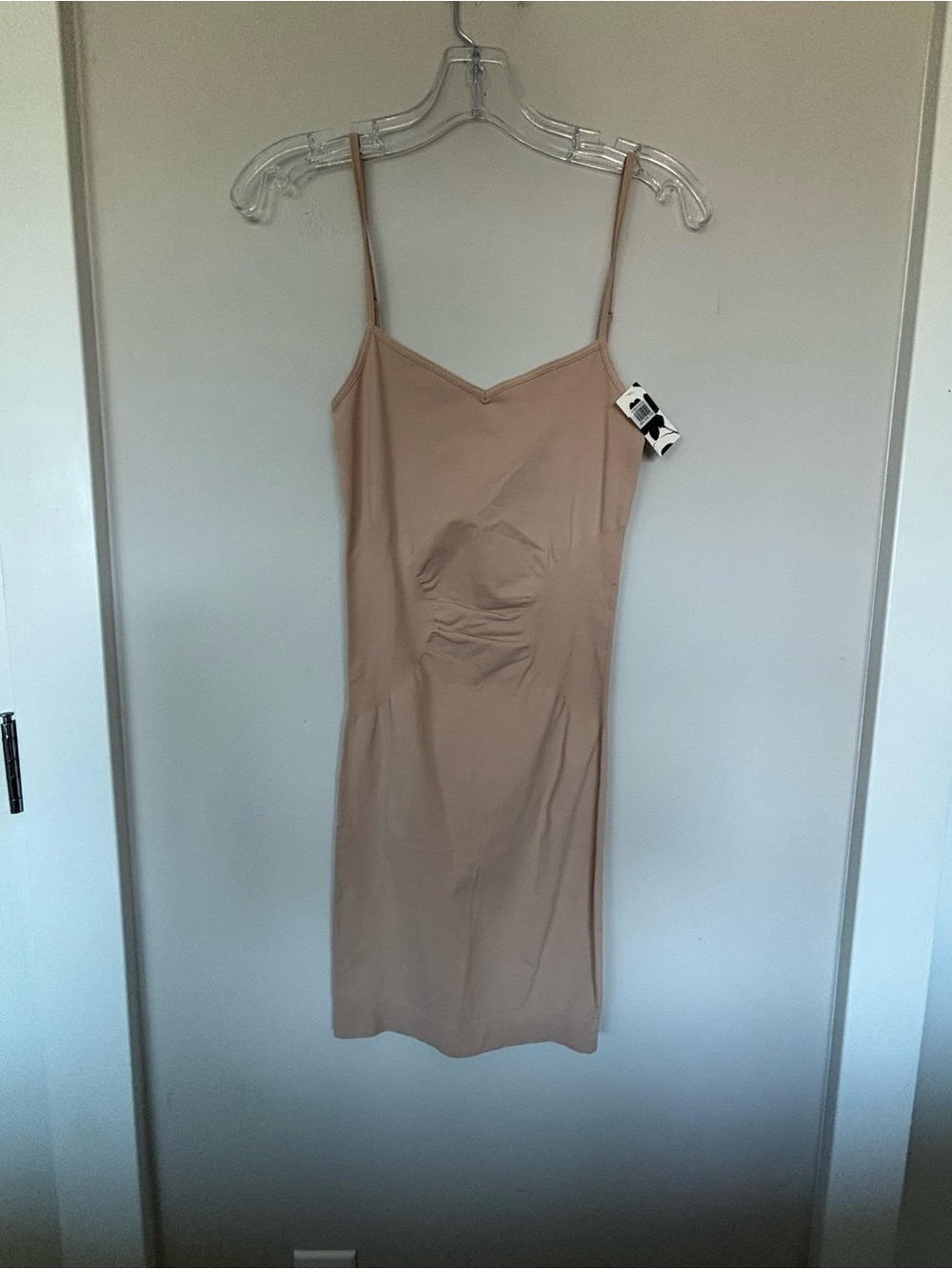 NWT Halogen Beige Spaghetti-Strap Mini Slip Dress